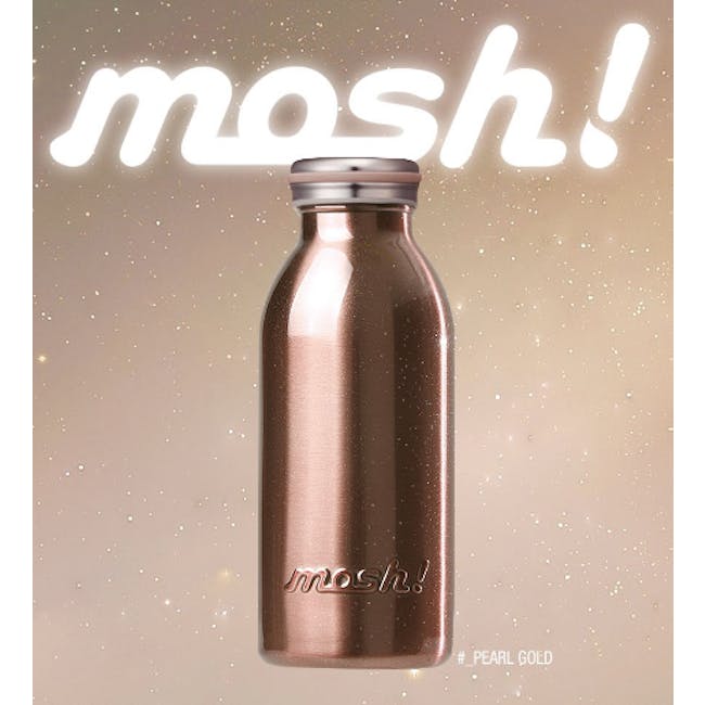 MOSH! Double-walled Stainless Steel Bottle 450ml -  Pearl Gold - 5