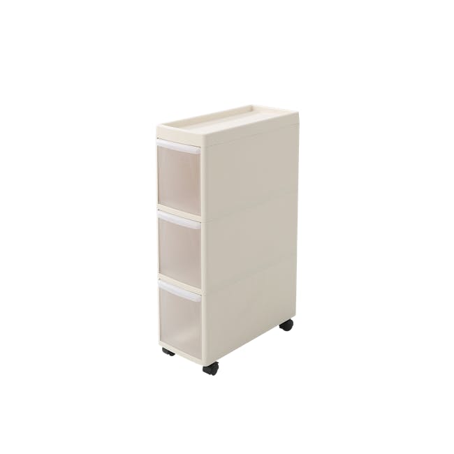 Modular 3 Tier Cabinet with Wheels - 0