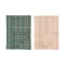 Vertik Towels - Beige, Green (Set of 2) - 0