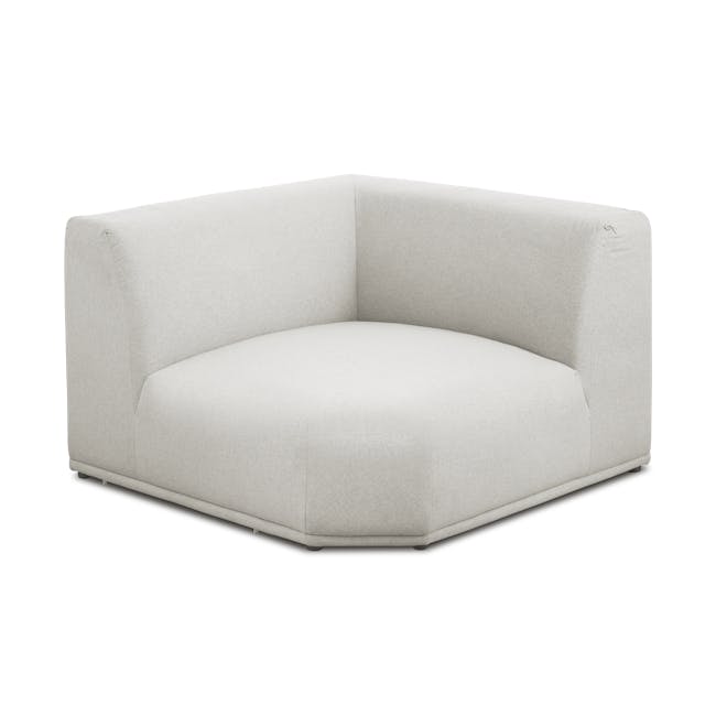 Milan 3 Seater Corner Extended Sofa - Ivory (Fabric) - 15
