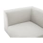 Milan 3 Seater Corner Extended Sofa - Ivory (Fabric) - 18
