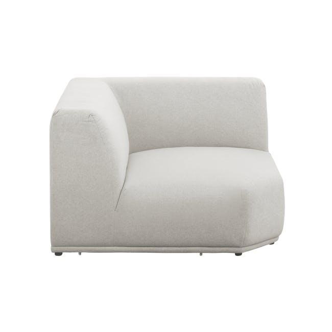 Milan 4 Seater Corner Extended Sofa - Ivory (Fabric) - 29