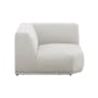 Milan 4 Seater Corner Extended Sofa - Ivory (Fabric) - 29