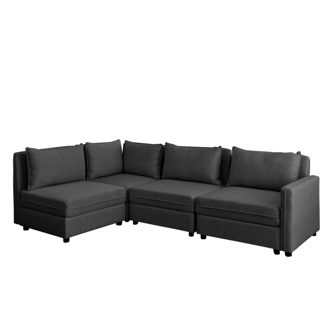 Cameron 4 Seater Sectional Storage Sofa - Orion - 27