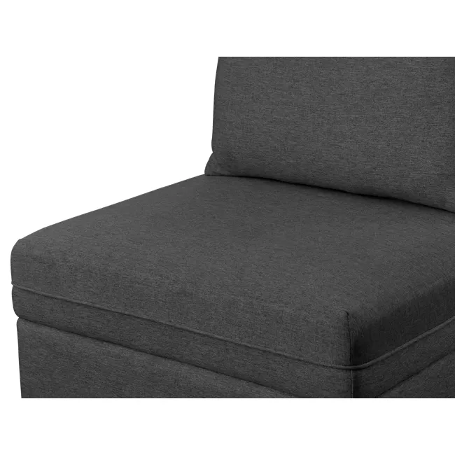 Cameron Storage Armless Unit - Orion (Fabric) - 6 - Modern upholstered chair with textured fabric, Gray upholstered sofa