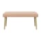 Charmant Dining Table 1.4m in Natural, White with Miranda Bench 1m and 2 Miranda Chairs in Pink - 7