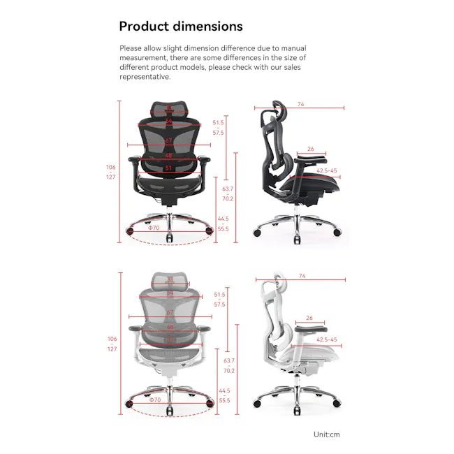 Sihoo C100 Ergonomic Chair - Black - 10