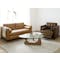 (As-is) Denver Armchair with Adjustable Footrest - Cedar Brown (Genuine Leather) - 8