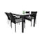 Boulevard Outdoor Dining Set with 4 Chair - Grey Cushion