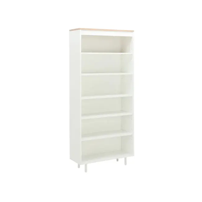 Madeline Open Shelf 0.7m - 2 - White minimalist shelving unit, empty shelves, clean design, modern furniture, simple decor