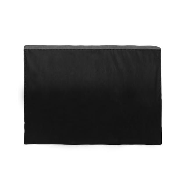 ESSENTIALS King Headboard Storage Bed - Denim (Fabric) - 3