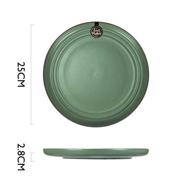 Table Matters Tove Olive 10 inch Dinner Plate - 4