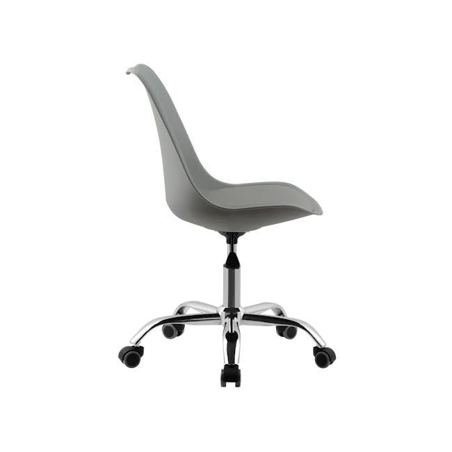 Linnett Mid Back Office Chair - Grey - 3 - Modern ergonomic office chair with sleek design, comfortable cushioning