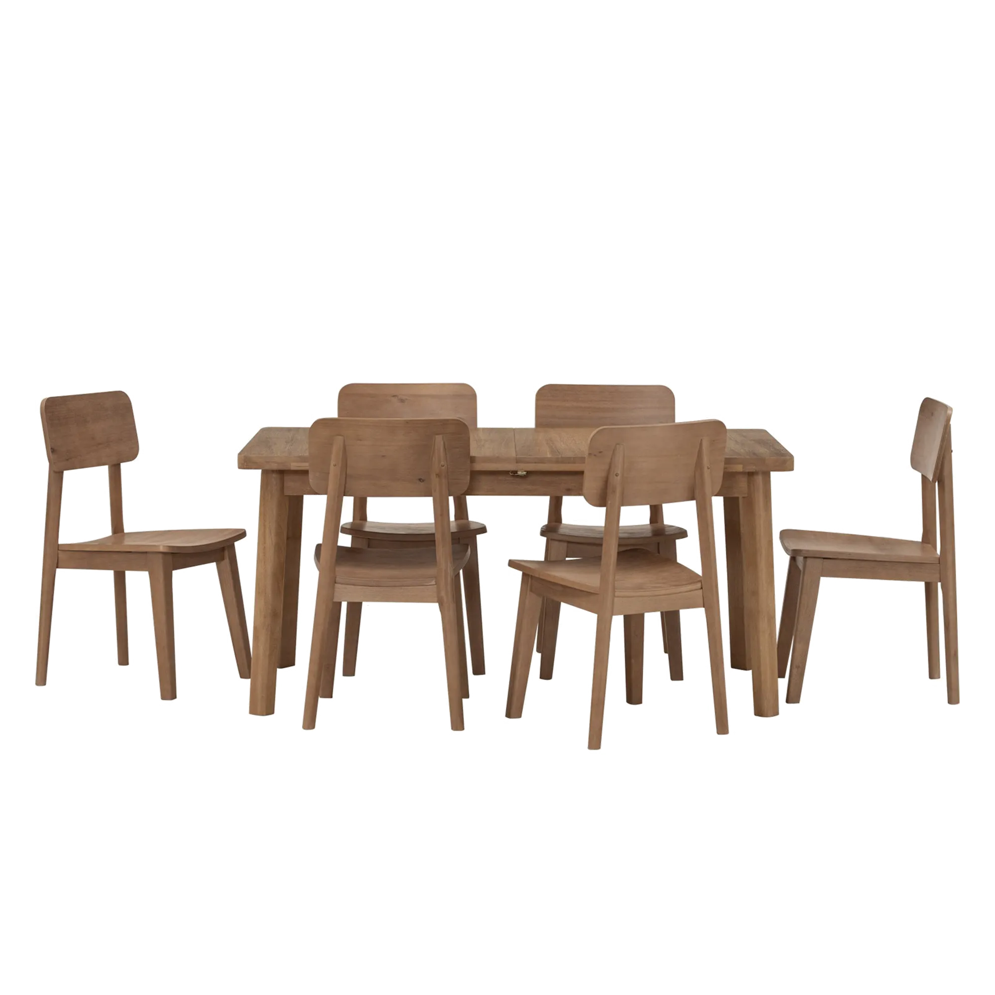 Toronto Extendable Dining Table 1.6m-2m with 6 Toronto Dining Chairs - 37