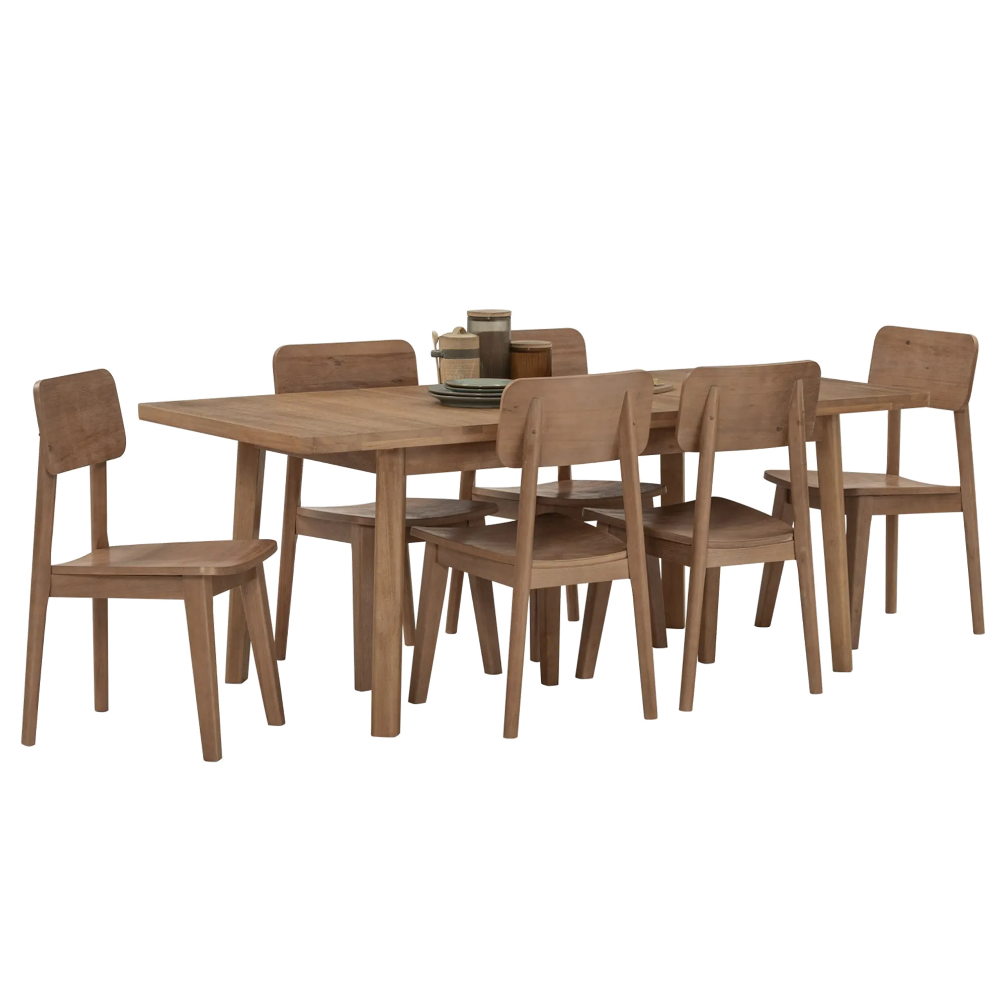 Toronto Extendable Dining Table 1.6m-2m with 6 Toronto Dining Chairs