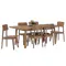 Toronto Extendable Dining Table 1.6m-2m with 6 Toronto Dining Chairs