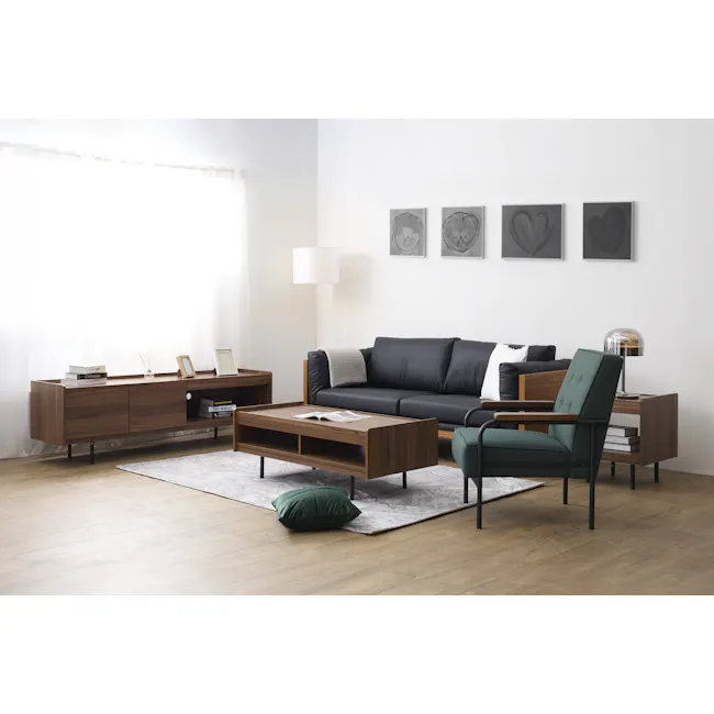 (As-is) Bentley 3 Seater Sofa - Jet Black (Faux Leather) - 28 - 10