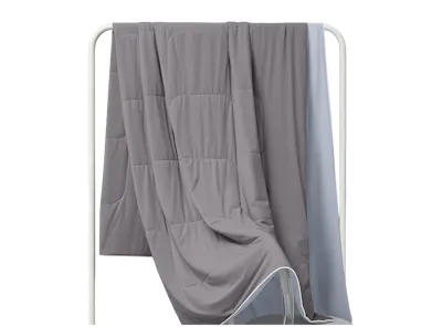Maison De Claire Glacier Reversible Dual-Sided Cooling Blanket - Slate Gray, Sky Gray (2 Sizes)
