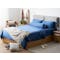 Erin Bamboo Fitted Bed Sheet - Midnight Blue (4 Sizes) - 1