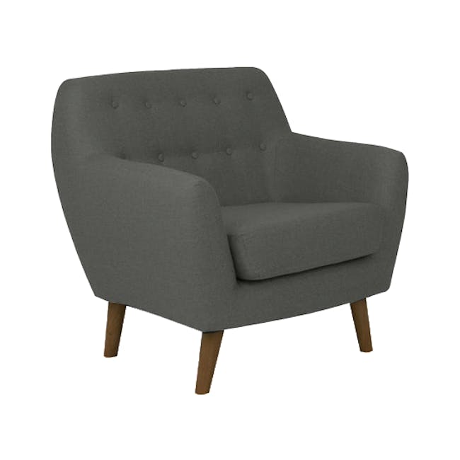 Emma 2 Seater Sofa with Emma Armchair - Raven - 12
