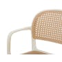Yumi Plastic Rattan Armchair - White - 4