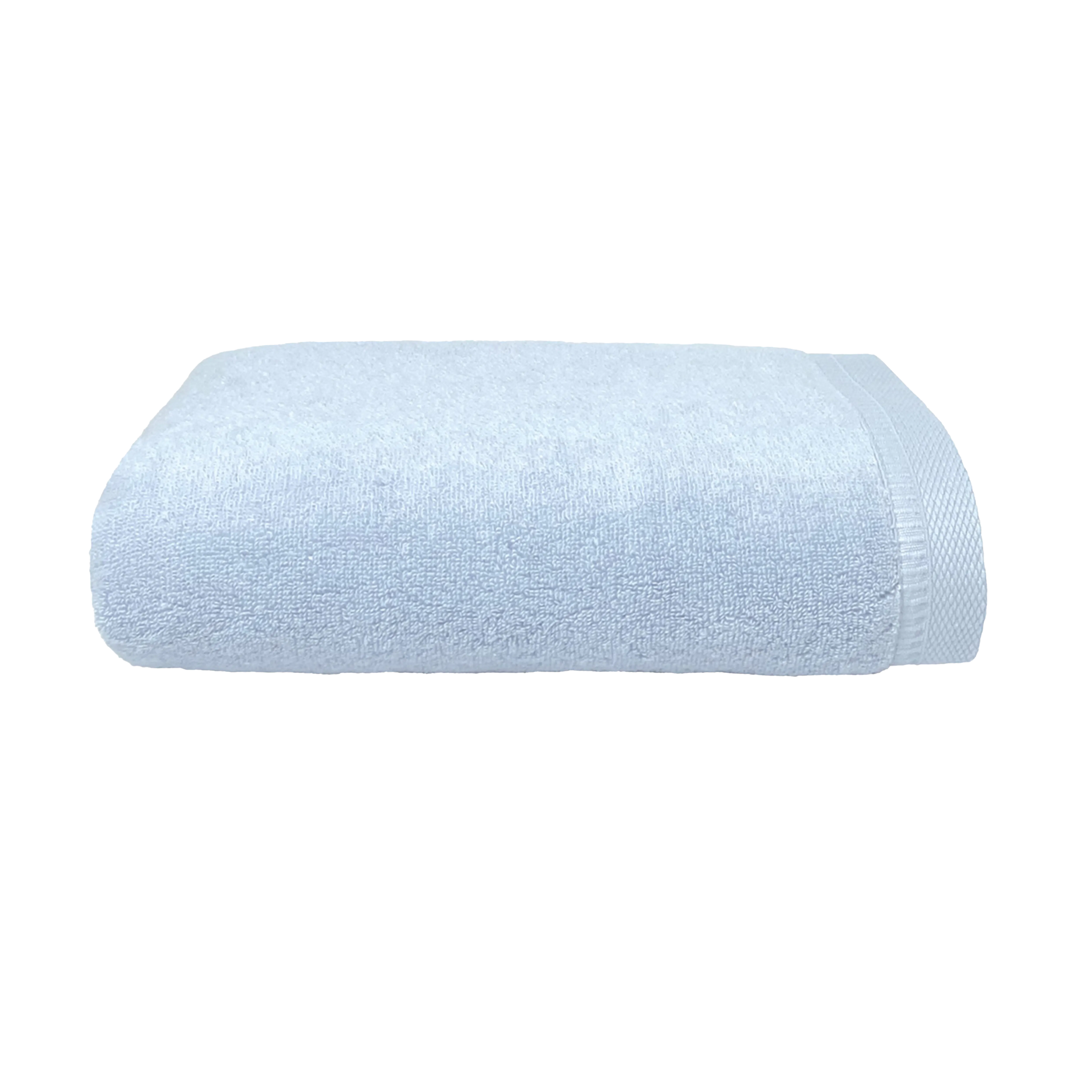 [Bundle of 2] Charles Millen HUELLA Air - 100% Turkish Cotton Hotel Quality Bath Towel - Sky Blue