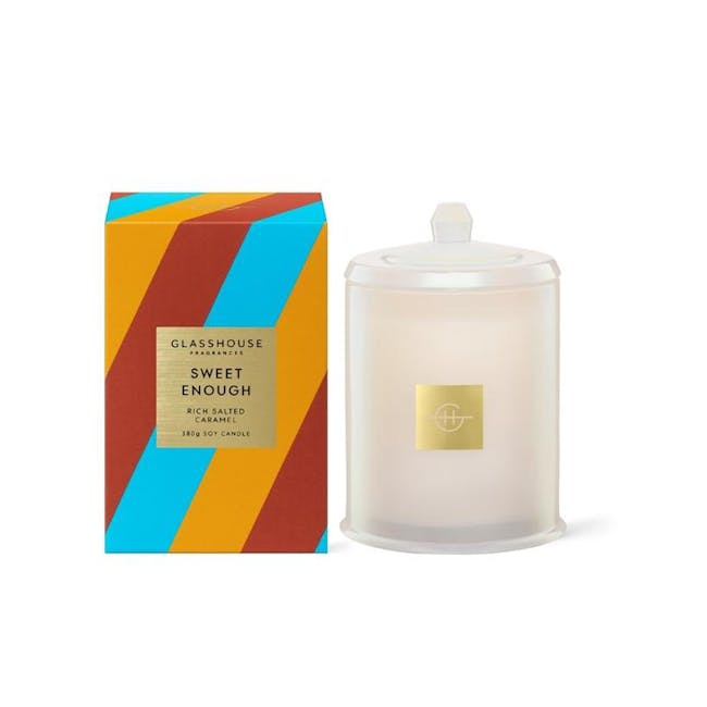 Glasshouse Fragrances Triple Scented Soy Candle 380g - Sweet Enough - 0