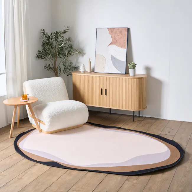 Reyens Asymmetrical Low Pile Rug (3 Sizes) - 2