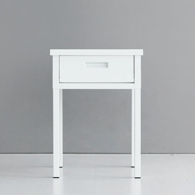 Olavi Bedside Table - White - 1