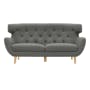 Agatha 3 Seater Sofa with Agatha Armchair - Granite - 2