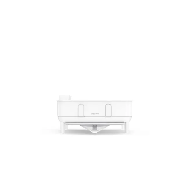simplehuman Compact Steel Frame Dishrack - White - 2 - Sleek, modern kitchen appliance, Minimalist design with clean lines