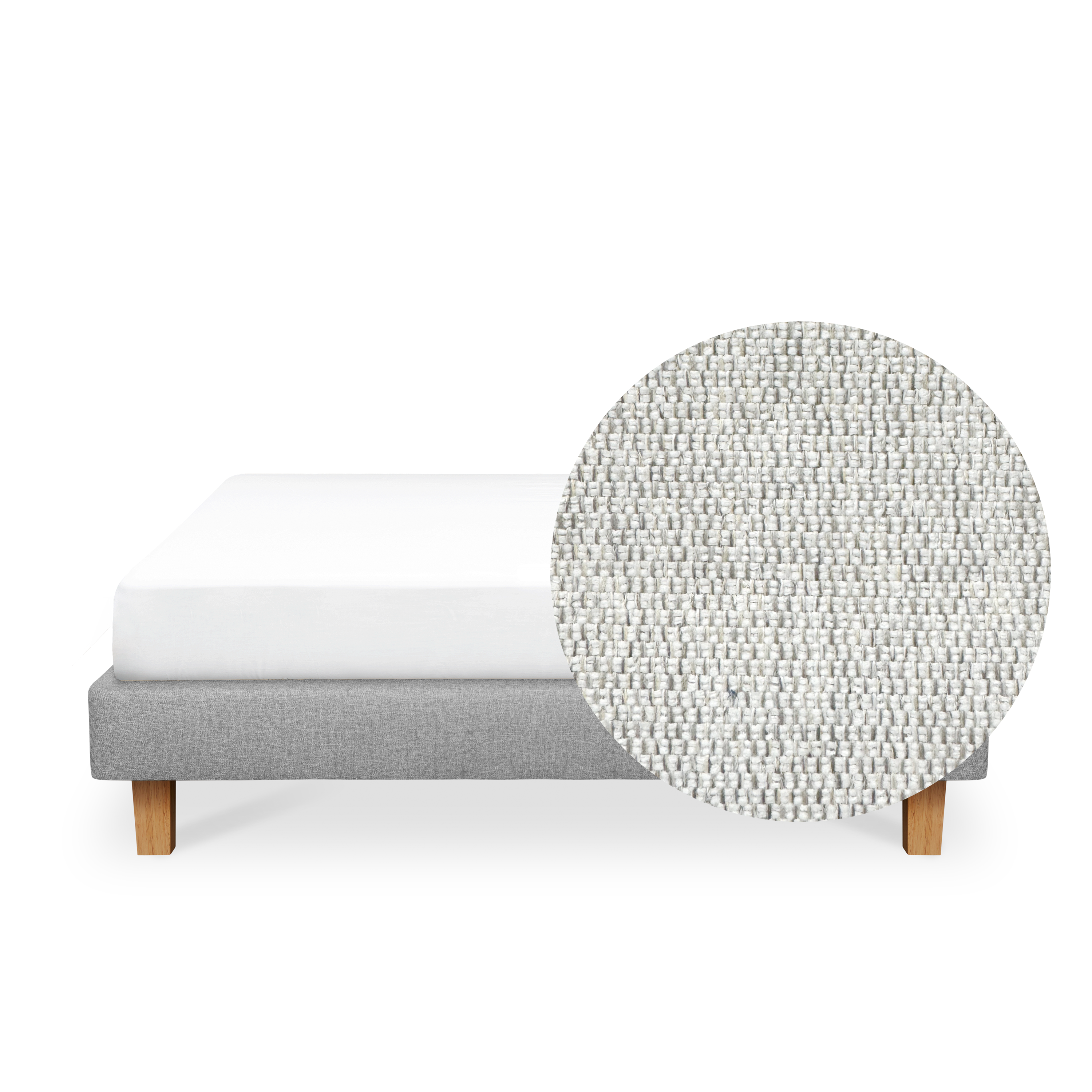 ESSENTIALS Queen Divan Bed - Dew (Eco Clean Fabric)
