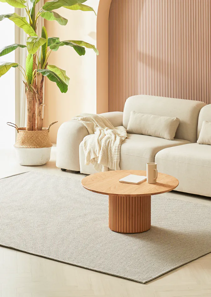 Lonzo Woven Rug (2 Sizes) - Ash Grey - 10
