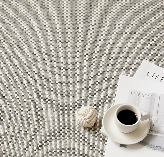 Lonzo Woven Rug (2 Sizes) - Ash Grey - 14