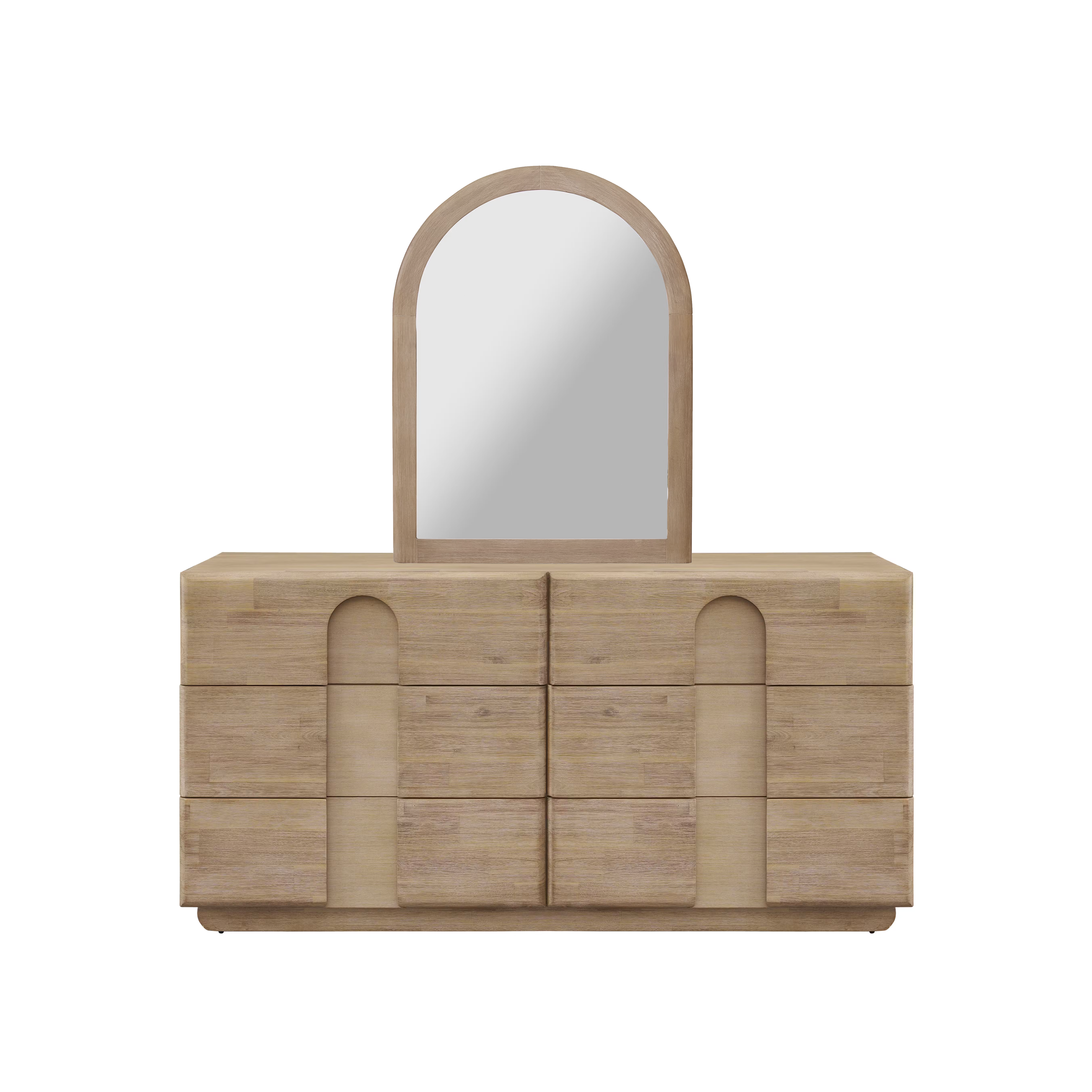 Catania 6 Drawer Chest 1.55m with Catania Wall Mirror