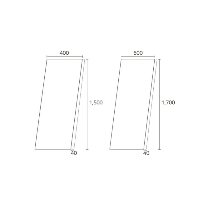 Willie Floor Standing Mirror - Oak (2 Sizes) - 6