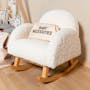 Childhome Kids Teddy Rocking Chair - Off White Natural - 2