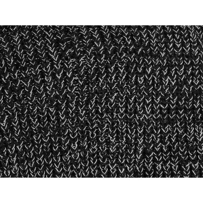 Lemuel Soft Knitted Throw - Black - 2