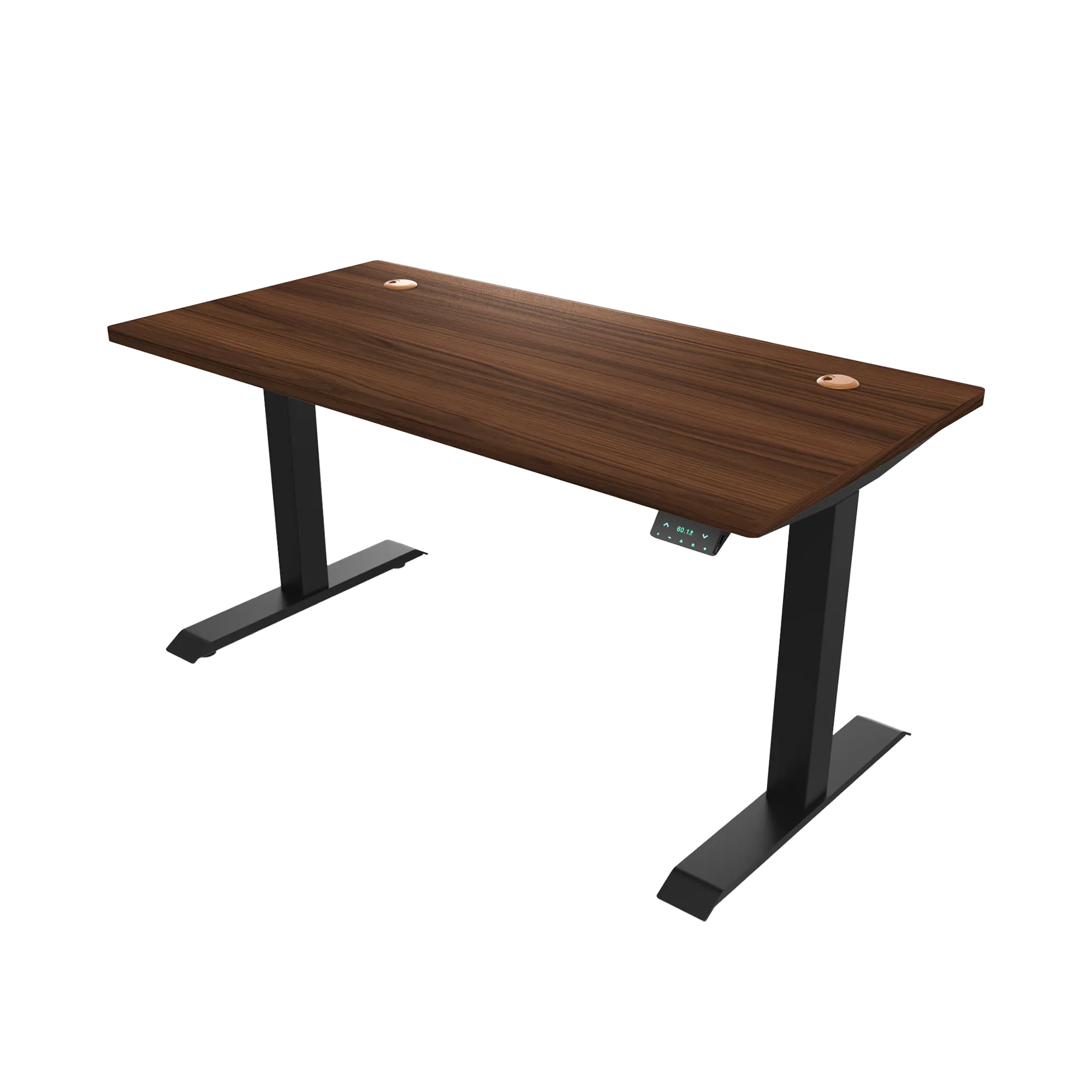 Signature Standing Desk 1.2m - Black, Noce Champagne