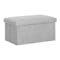Domo Foldable Storage Bench Ottoman - Slate