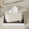 Nia Tissue Box - Off White with Black Rim - 2