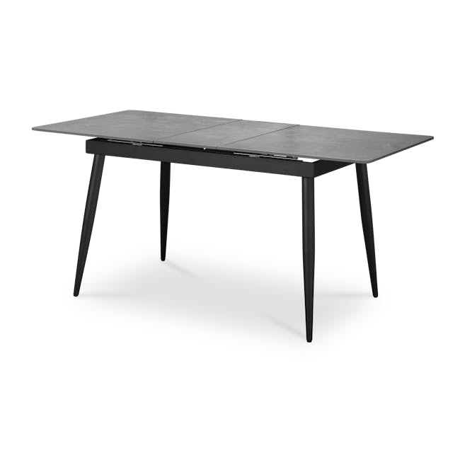 Syla Extendable Dining Table 1.3m-1.6m - Concrete Grey (Sintered Stone) - 0