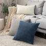 Emeri Large Corduroy Cushion Cover - Silver - 7