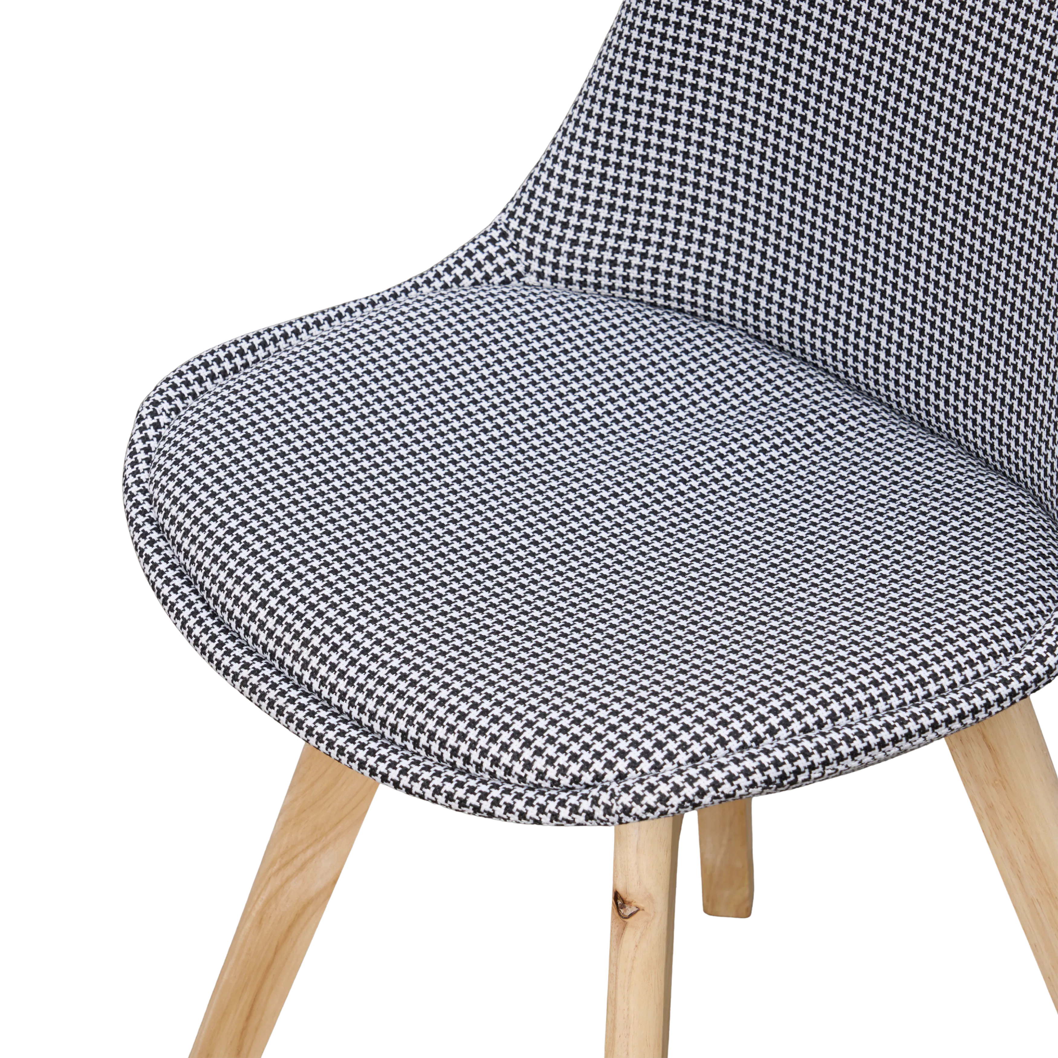 Linnett Chair - Natural, Houndstooth (Fabric) - 9
