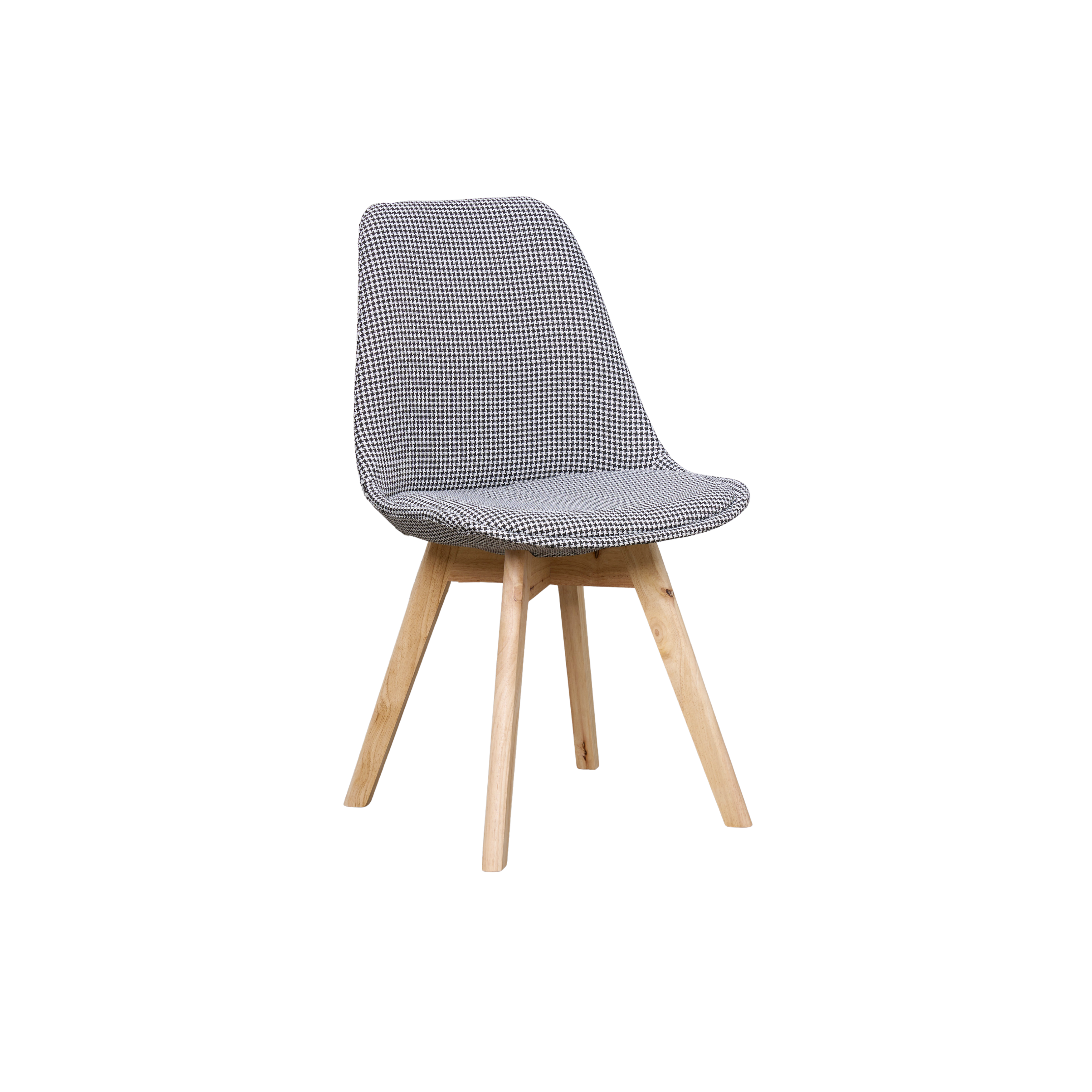 Linnett Chair - Natural, Houndstooth (Fabric)