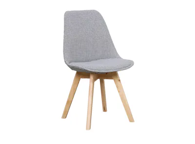 Linnett Chair - Natural, Houndstooth (Fabric)