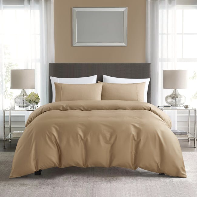 Pima Cotton Full Bedding Set - Linen - 6