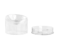 FURRYTAIL Fooddict Elevated Glass Feeding Bowl - Clear
