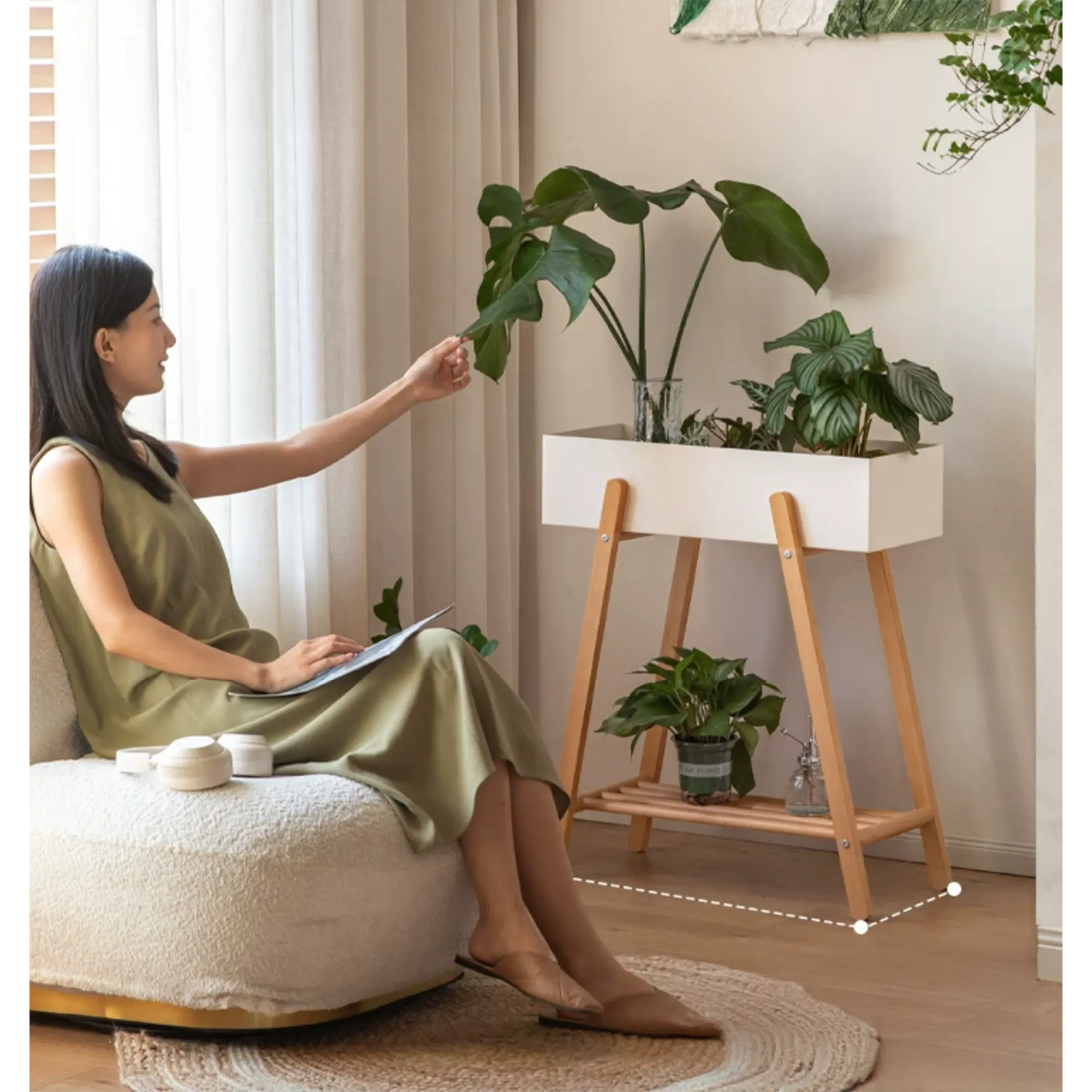 Plisse Planter Rack - 12