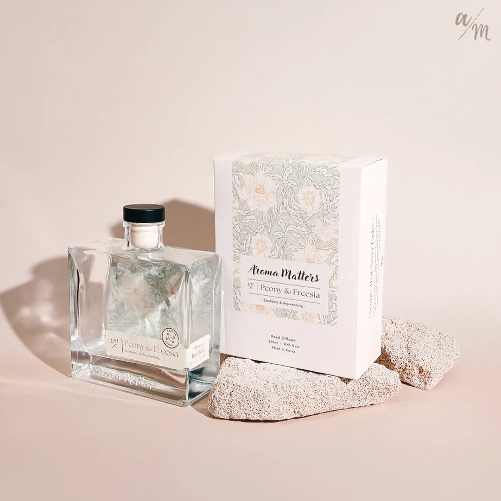 Aroma Matters Reed Diffuser - Peony & Freesia (2 Sizes) - 10 - Aromas, perfume, fragrance, toiletries, skincare, beauty